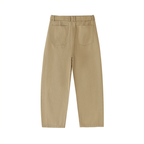 Belted Barrel-leg Chino Pants