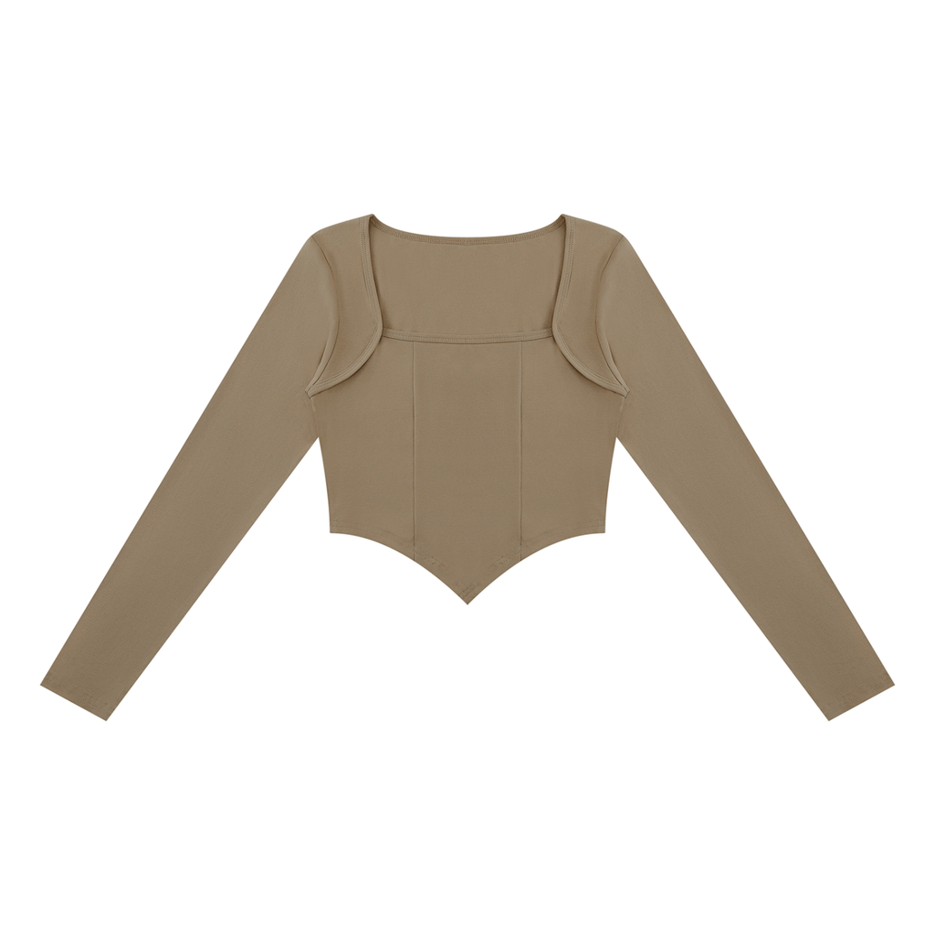 Women's Square Neck Cropped T-Shirt