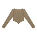 Women's Square Neck Cropped T-Shirt