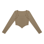 Women's Square Neck Cropped T-Shirt