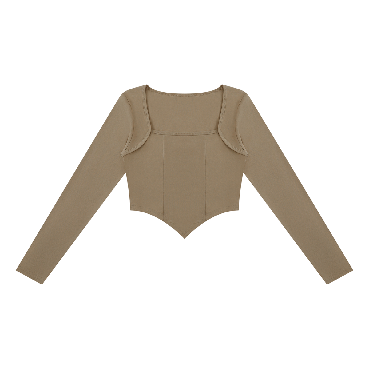 Women's Square Neck Cropped T-Shirt