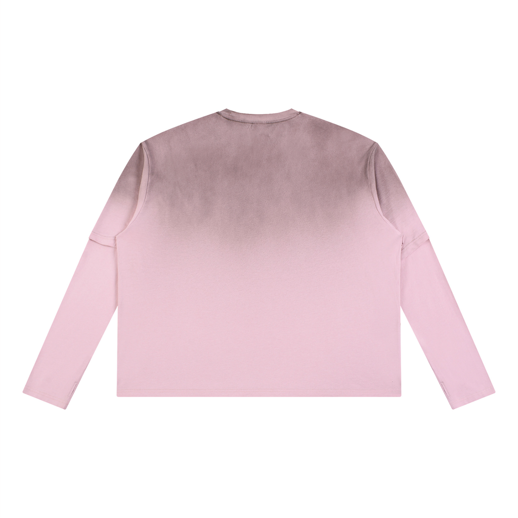 Unisex Vintage Wash Layered Paid T-Shirt