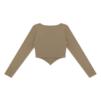 Women's Square Neck Cropped T-Shirt