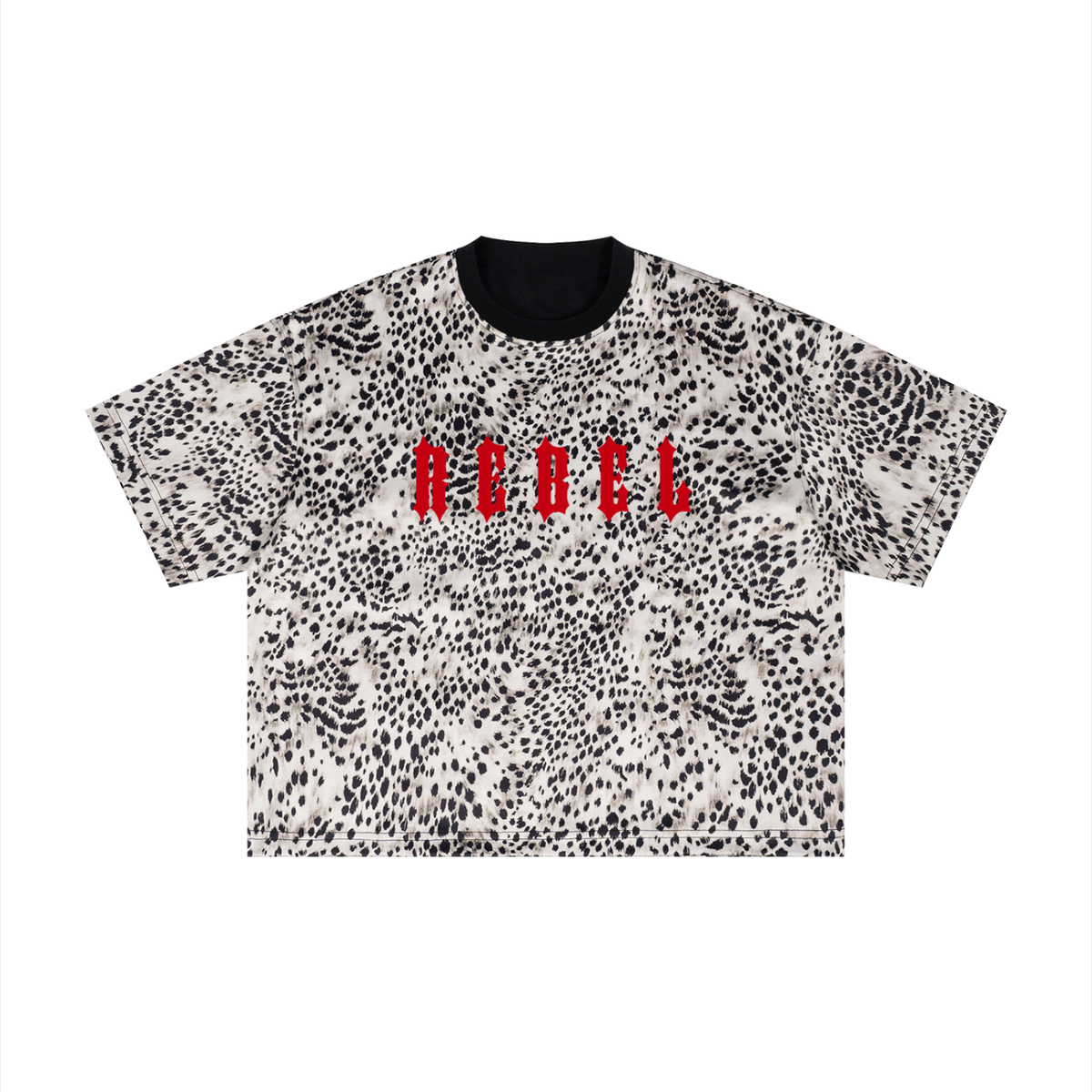 Unisex Leopard Print Boxy T-Shirt