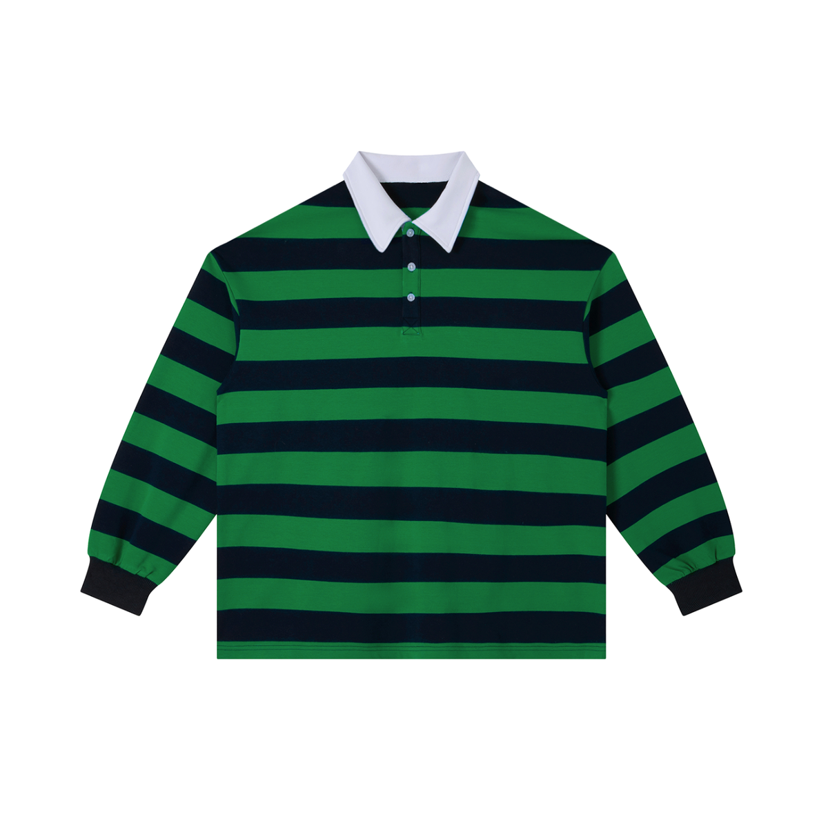 Color Block Stripe Polo Shirt