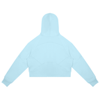 Cropped Zip-Through Hoodie