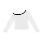 Women’s Color Block Off-the-Shoulder T-Shirt