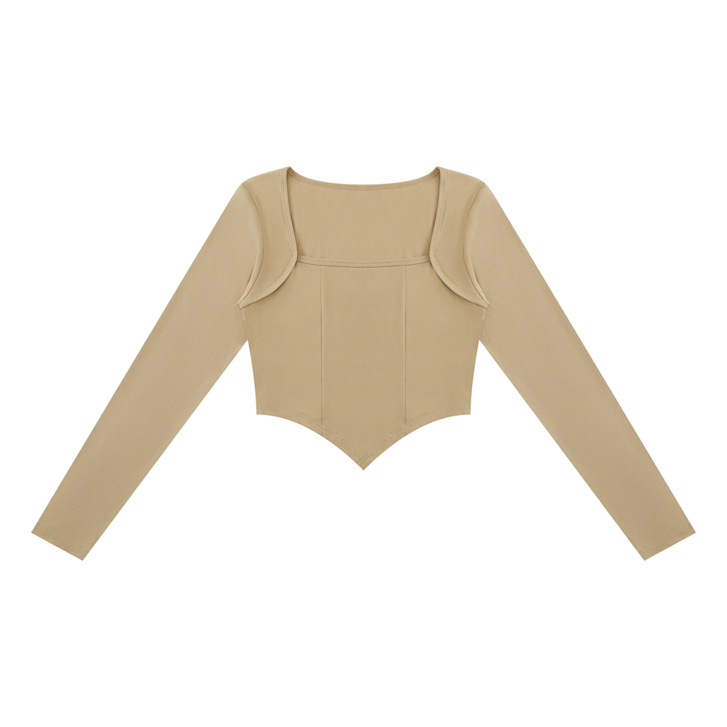 Women's Square Neck Cropped T-Shirt