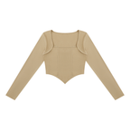 Women's Square Neck Cropped T-Shirt