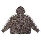 Unisex Leopard Full Zip Hoodie