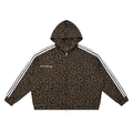 Unisex Leopard Full Zip Hoodie