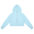 Cropped Zip-Through Hoodie