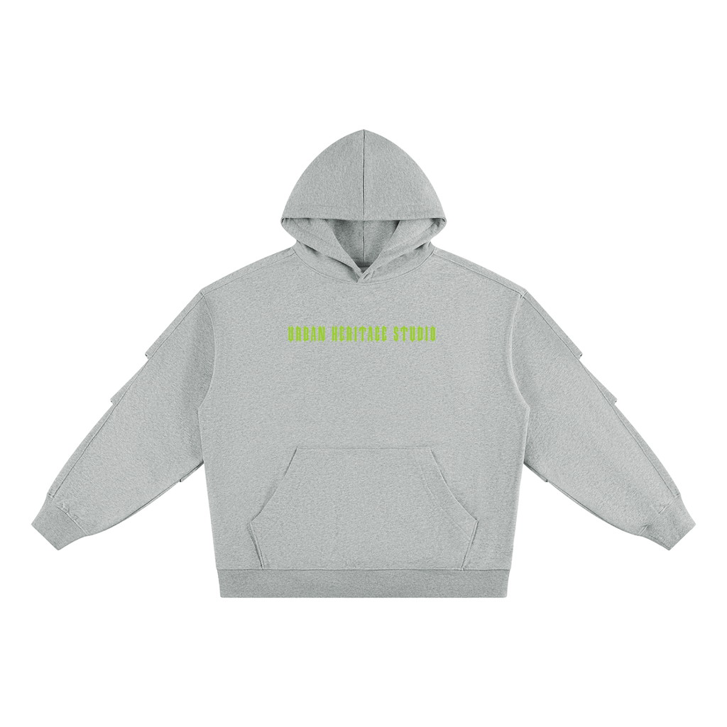 Unisex Heavyweight Ruched Sleeves Hoodie