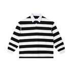 Color Block Stripe Polo Shirt