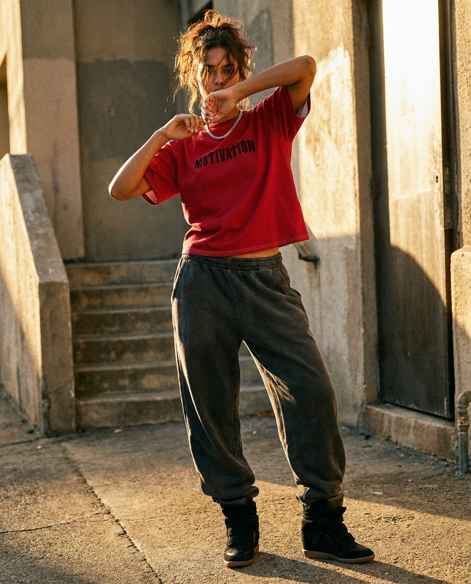 Oversized motivation t-shirt