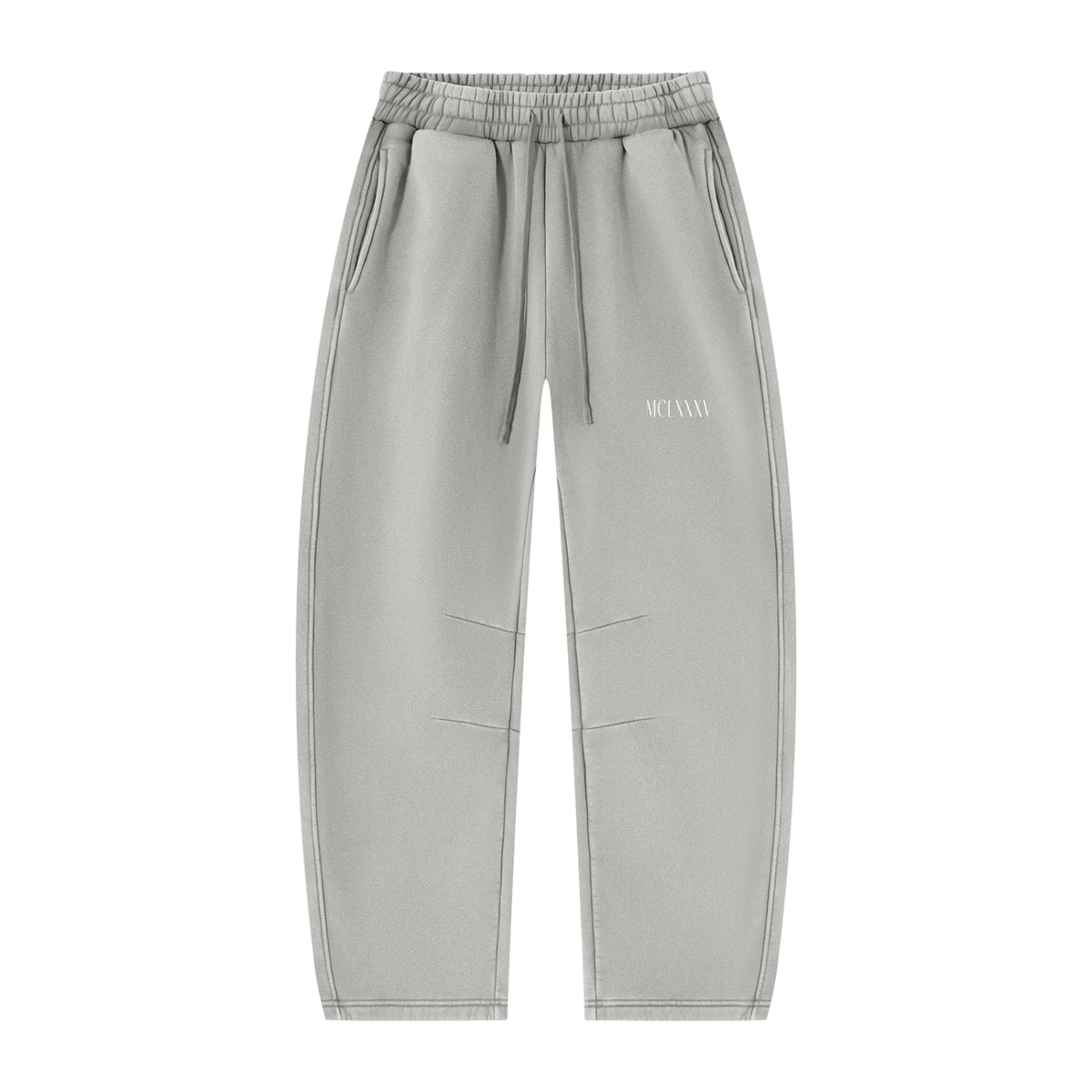 Vintage Wash Barrel Leg Fleece Sweatpants