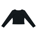 Women's Cutout Long Sleeve T-Shirt