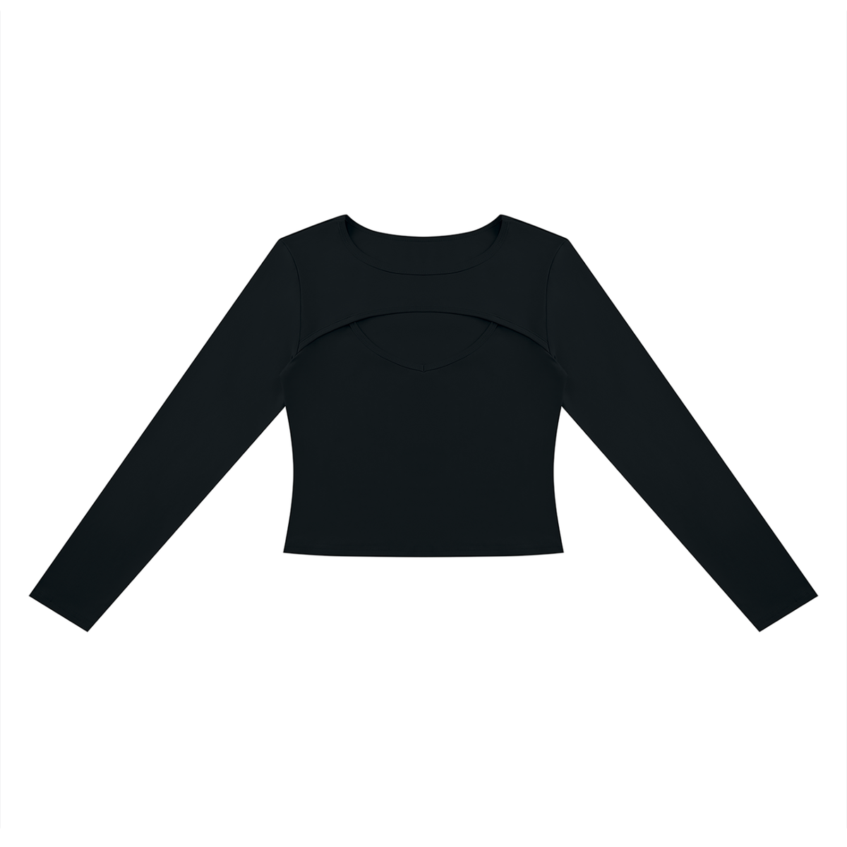Women's Cutout Long Sleeve T-Shirt