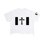 Vintage Wash Boxy Distressed Hem T-Shirt