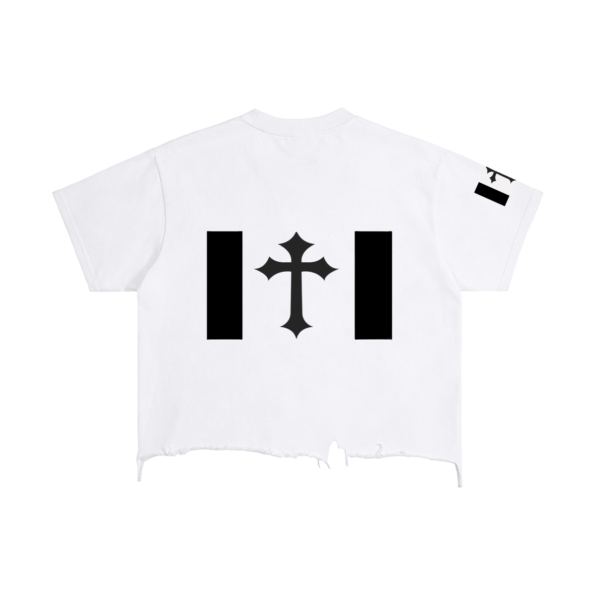 Vintage Wash Boxy Distressed Hem T-Shirt