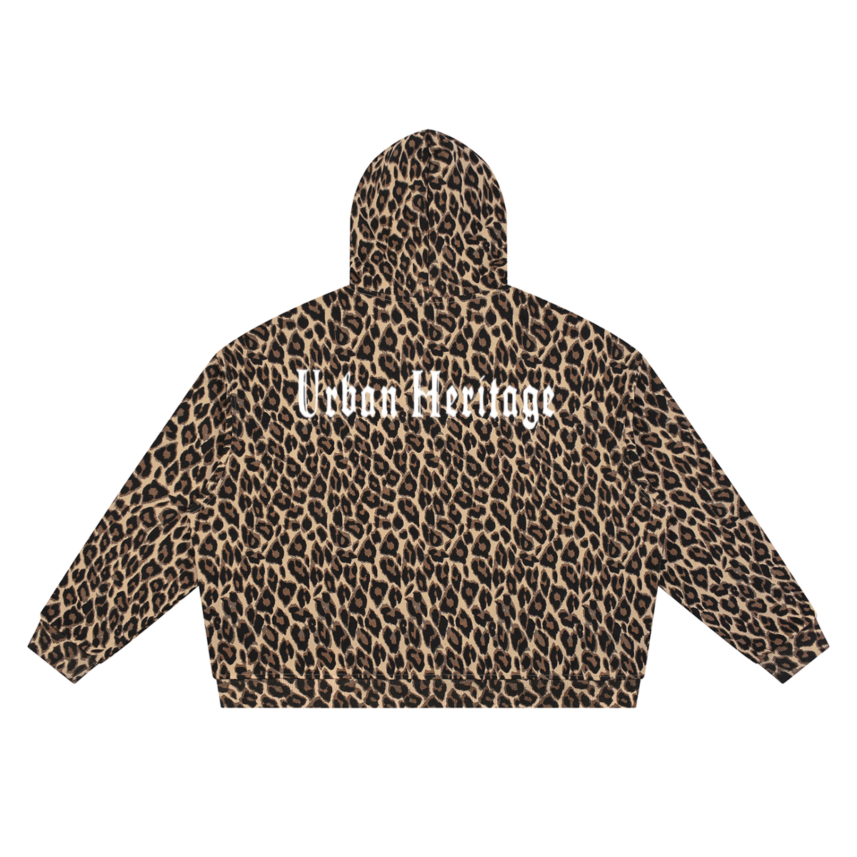 Unisex Leopard Full Zip Hoodie