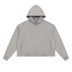 Vintage Washed Frayed-Hem Hoodie