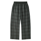 Unisex Plaid Straight Leg Pants
