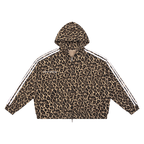 Unisex Leopard Full Zip Hoodie