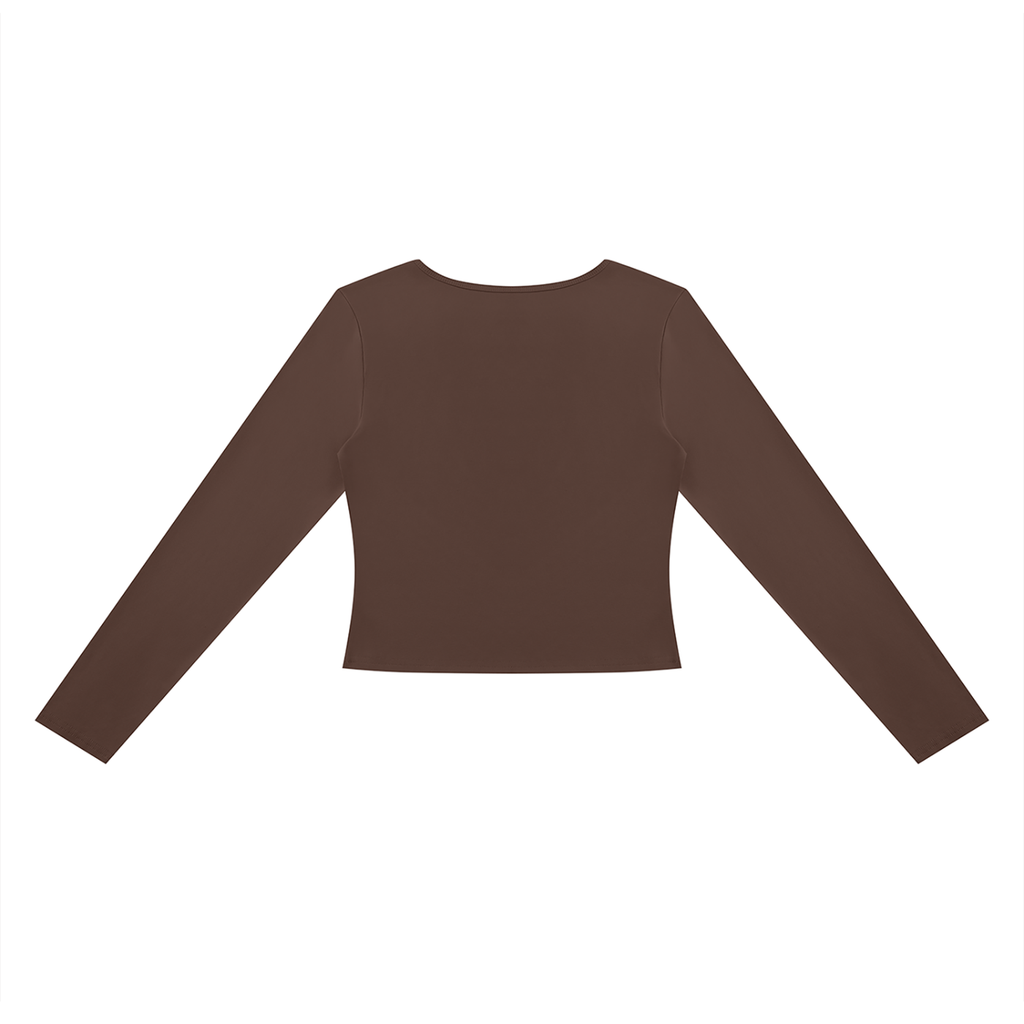 Women's Cutout Long Sleeve T-Shirt