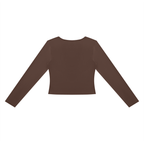 Women's Cutout Long Sleeve T-Shirt