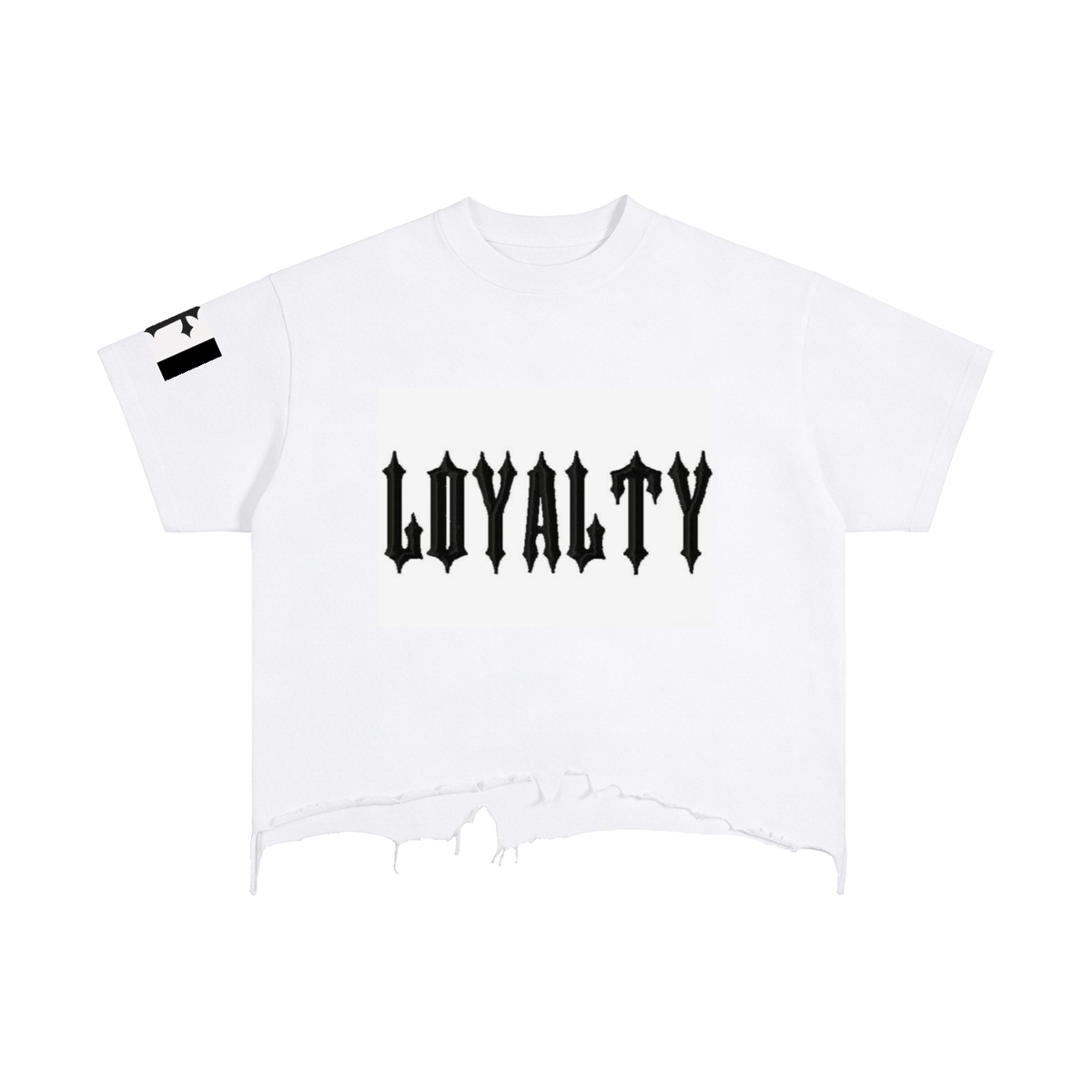 Vintage Wash Boxy Distressed Hem T-Shirt