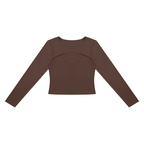 Women's Cutout Long Sleeve T-Shirt