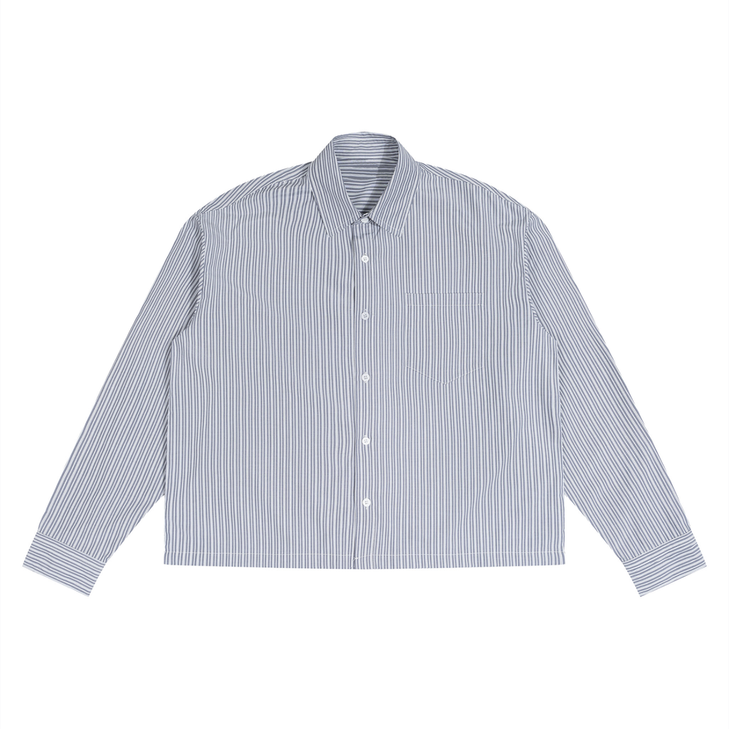 Unisex Boxy Striped Shirt