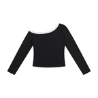 Women’s Color Block Off-the-Shoulder T-Shirt