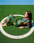 Recycled long-sleeve crop top