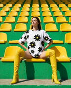 Oversized flowers t-shirt